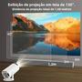 Imagem de Projetor Portátil 4K Android 11 - Cinema em Casa com Wi-Fi Dual e 200 ANSI Lumens