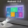 Imagem de Projetor Portátil Hy300 Smart Wifi Bluetooth Integrados Android 11.0 Alta Resolução c/ Auto Falante