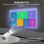 Imagem de Projetor Smart 4K Portátil inteligente, Wifi Bluetooth, 130'' polegadas, Android iOs, Full HD 