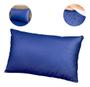 Imagem de Proteja seu Conforto Capa Protetora Impermeável e Antialérgica para Travesseiro 50x70 Azul Marinho
