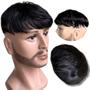 Imagem de Prótese capilar masculina Topo cabeça Tic-tac 17x17 orgânica