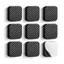 Imagem de Protetor adesivo eva quadrado 9 peças preto wellmix