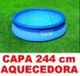 Imagem de Protetor Aquecedor Solar Capa Aquecedora Piscina 244 Cm 2,44 m Intex 29020