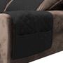 Imagem de Protetor capa de para sofá king reclinável 2,40m x 2,40m com porta objetos modelo elegance
