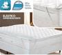 Imagem de Protetor colchão cama casal impermeável não faz barulho 1.40 x 1.90 x 0.40 com elástico resistente pousada 