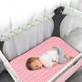 Imagem de Protetor de Bebê Impermeável Biloban para Playmat - Pacote com 2 Unidades (Cinza e Rosa)