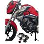 Imagem de Protetor de Carenagem e Motor Moto Cg 160 Titan 160 ano 2022 2023 2024 Honda Par Farol de Milha Led
