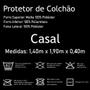 Imagem de Protetor de Colchão Casal Impermeável Lynel + Saúde Premium Jacquard 40cm