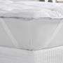Imagem de Protetor de Colchão King Size Box Pillow Top Capa Acolchoada Colchonete Micropercal 400 Fios