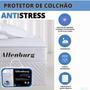 Imagem de Protetor de Colchão Solteiro Impermeável Altenburg Antistress 90x190 - Tecnologia Com Fios de Carbono - Elimina a Eletricidade Estática do Corpo 