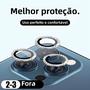 Imagem de Protetor de Lente de Câmera para iPhone 11/12/13/14/15 - Kit com 3 Peças