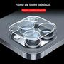Imagem de Protetor de Lente de Câmera para iPhone 15/14/13/12/11 - Kit com 3 Unidades de Vidro Temperado