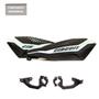 Imagem de Protetor de Mão Circuit - Dakar - Carbono e Branco - Modelo Universal - Big Trail - Off Road - Trail Média - Urbanas
