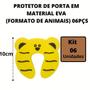 Imagem de Protetor De Porta Em Material Eva (Formato De Animais) 06Pçs