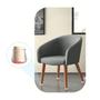 Imagem de Protetor de Silicone Pes Mesa Cadeira 8 Peças Anti Risco Anti Ruido Moveis Resistente Piso Ceramica