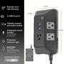 Imagem de Protetor de sobretensão GE UltraPro Adapt de 5 tomadas com 2 USB-A 2.4A