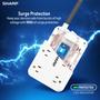 Imagem de Protetor de sobretensão Power Strip SHARP 6 tomadas 4 portas USB
