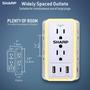 Imagem de Protetor de sobretensão Power Strip Sharp USB com 6 tomadas e 3 USB