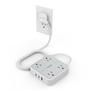 Imagem de Protetor de sobretensão Power Strip TESSAN de 1,5 m com 4 tomadas USB