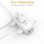 Imagem de Protetor de sobretensão Power Strip TESSAN de 15 pés com 9 tomadas, 3 USB