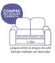 Imagem de Protetor de sofá impermeavel ultrassonico padrão 2 lugares 1,1m vermelho e caqui
