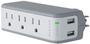 Imagem de Protetor de Surto Belkin BLKBST300BG - 3 Tomadas com USB 2.1A