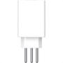 Imagem de Protetor De Surto Plug 2P+T 20A Qualitronix Branco Qpp04B