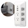 Imagem de Protetor de Surtos GE 8 Tomadas com USB 2.1A e USB-C 30W - 2000J