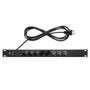 Protetor Eletronico EPR208 8 Tomadas Bivolt p/Rack Intelbras Imagem de Protetor Eletronico EPR208 8 Tomadas Bivolt p/Rack Intelbras