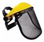 Imagem de Protetor facial telado para roçadeira malha de aço com ajuste de catraca