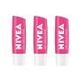 Imagem de Protetor Labial Nivea 4,8G Melancia Shine - Kit C/3 Un