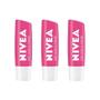 Imagem de Protetor Labial Nivea 4,8G Melancia Shine - Kit C/3 Un