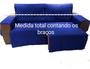 Imagem de Protetor Sofá 2.50m(medindo Com Braços)2 Modulos Retratil e reclinavel -azul royal