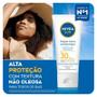 Imagem de Protetor Solar Facial Corporal Toque Seco Antissinais FPS 30 Nivea Sun 40ml