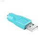 Imagem de Ps/2 fêmea para adaptador usb macho, conector conversor para teclado e mouse