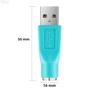 Imagem de Ps/2 fêmea para adaptador usb macho, conector conversor para teclado e mouse