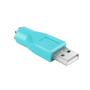 Imagem de Ps/2 fêmea para adaptador usb macho, conector conversor para teclado e mouse