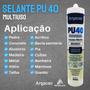 Imagem de Pu 40 uso geral com bico 400g preto kit 5 unidades