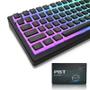 Imagem de Pudim PBT Keycaps RGB Teclado Mecânico Gaming, Double Shot Translúcido, 60%, 80%, 100% Layout, Perfil OEM ( Black )