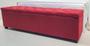 Imagem de Puf Baú Recamier Estofado Casal Cor Vermelho 140x40x45cm Tecido Em Veludo Suede Liso - Alta Qualidade