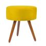 Imagem de Puf Puff Decorativo Redondo Amarelo E Cinza Combo Com 2