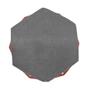 Imagem de Puff Aramado Bronze Assento Hexagonal Suede Cinza - DS Móveis