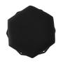 Imagem de Puff Aramado Preto Assento Hexagonal Suede Preto - DS Móveis