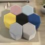 Imagem de Puff Banco Hexagonal Versátil Estilo E Conforto 7 Cores.