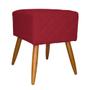 Imagem de Puff Banqueta Isabela Suede Vermelho - Malta Decor