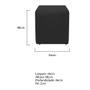 Imagem de Puff Banqueta Quadrado Dado Decorativo Sala de Estar Quarto Recepção Suede Preto - KDAcanto Móveis