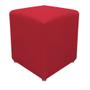 Imagem de Puff Banqueta Quadrado Dado Decorativo Suede Vermelho - KDAcanto Móveis