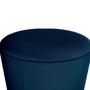 Imagem de Puff Banqueta Redondo Copenhage Azul Matrix