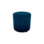 Imagem de Puff Banqueta Redondo Copenhage Azul Matrix