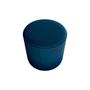 Imagem de Puff Banqueta Redondo Copenhage Azul Matrix